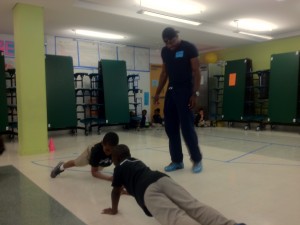 Personal Trainers at Career Day at KIPP DC: Heights Academy